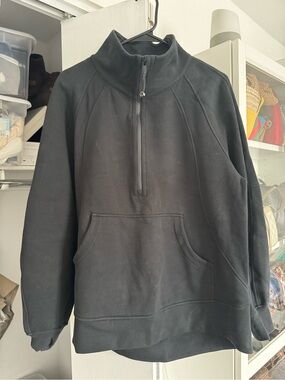 lululemon Black Half-Zip Pullover Scuba Sweater